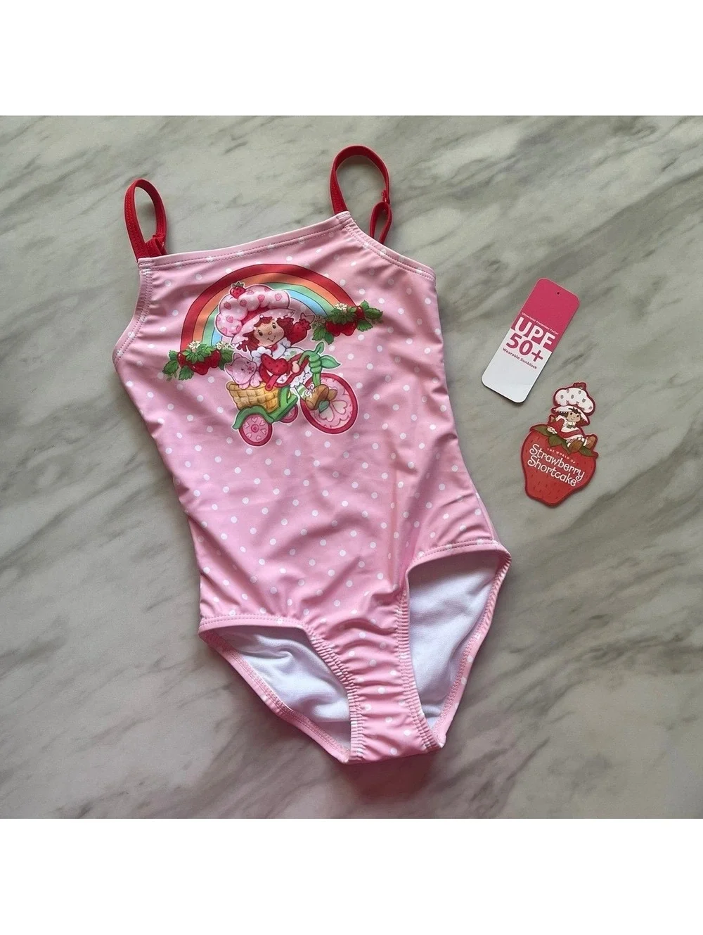 Strawberry Shortcake Girl’s Size XS One-Piece Swimsuit